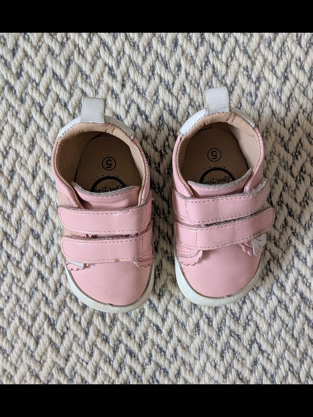 Little Love Bug Pink "Nora" Toddler Sneakers Size 6